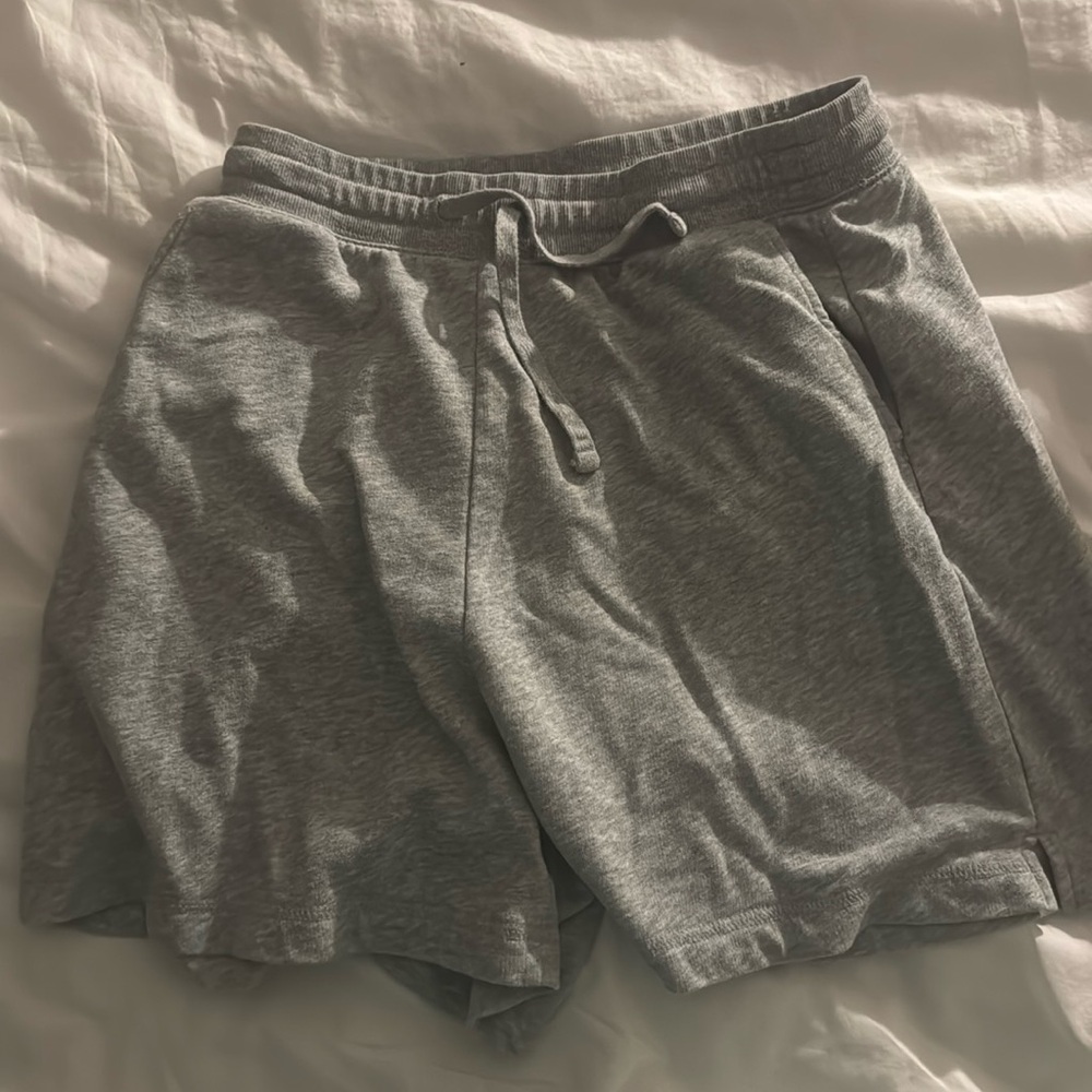 Gray sweat shorts